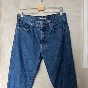 GRLFRND Blue Straight Leg Jeans